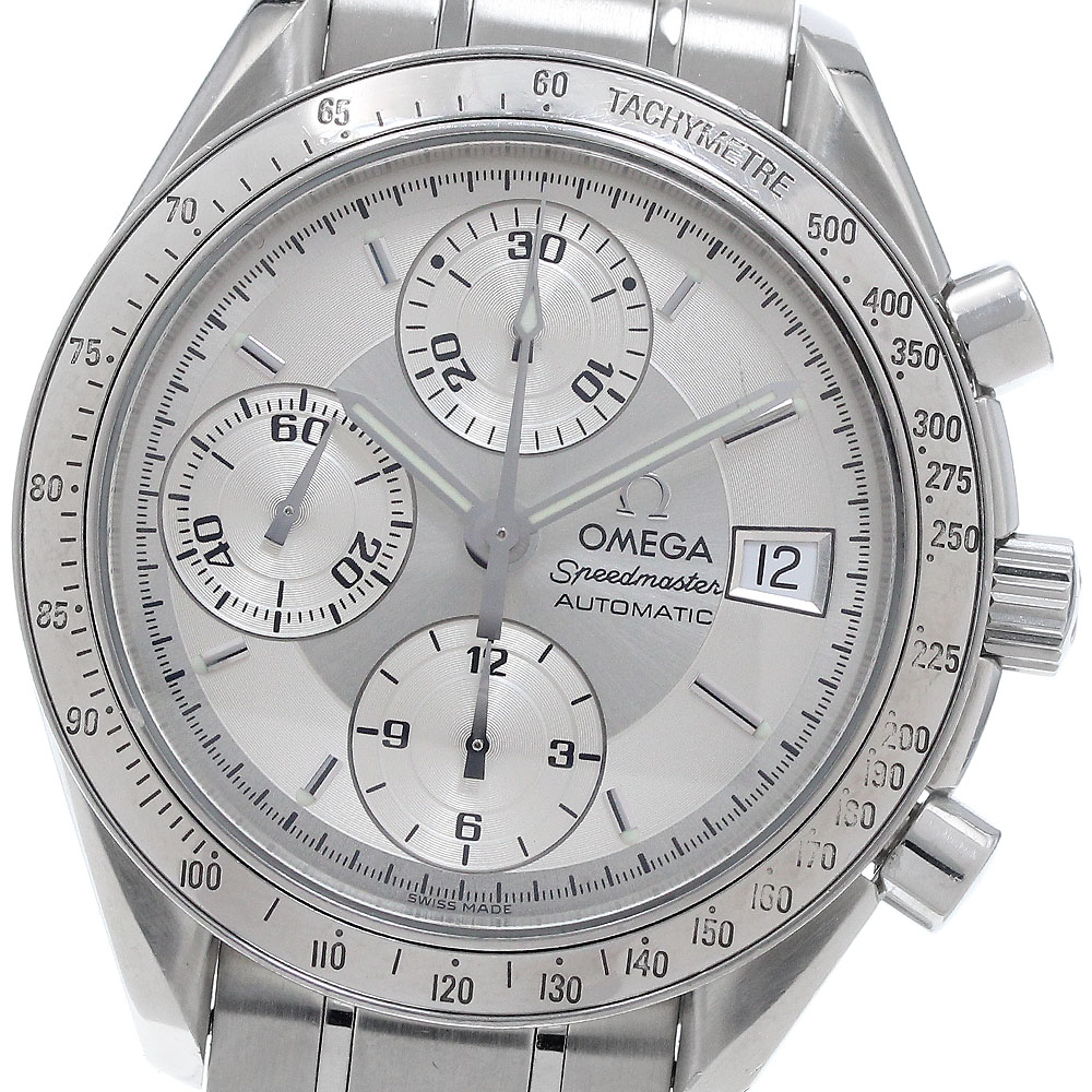 ゼロ OMEGA 3513.30 機敏さお師匠さん デイト クロノグラフ 自動小銃一巻き メンズ _931699【中古】