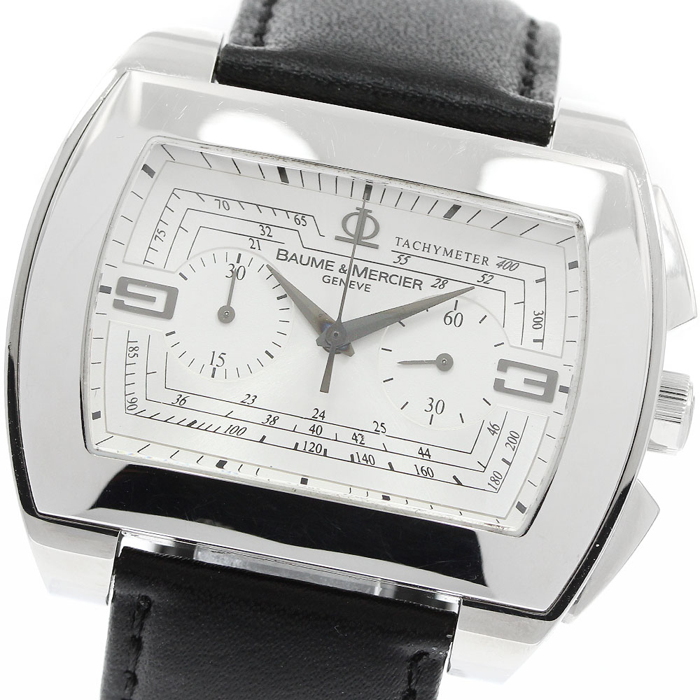 ボーム＆メルシェ Baume \u0026 Mercier 65430 ハンプトンシティ JUNE クロノグラフ 自動小銃一巻き メンズ _899162【中古】