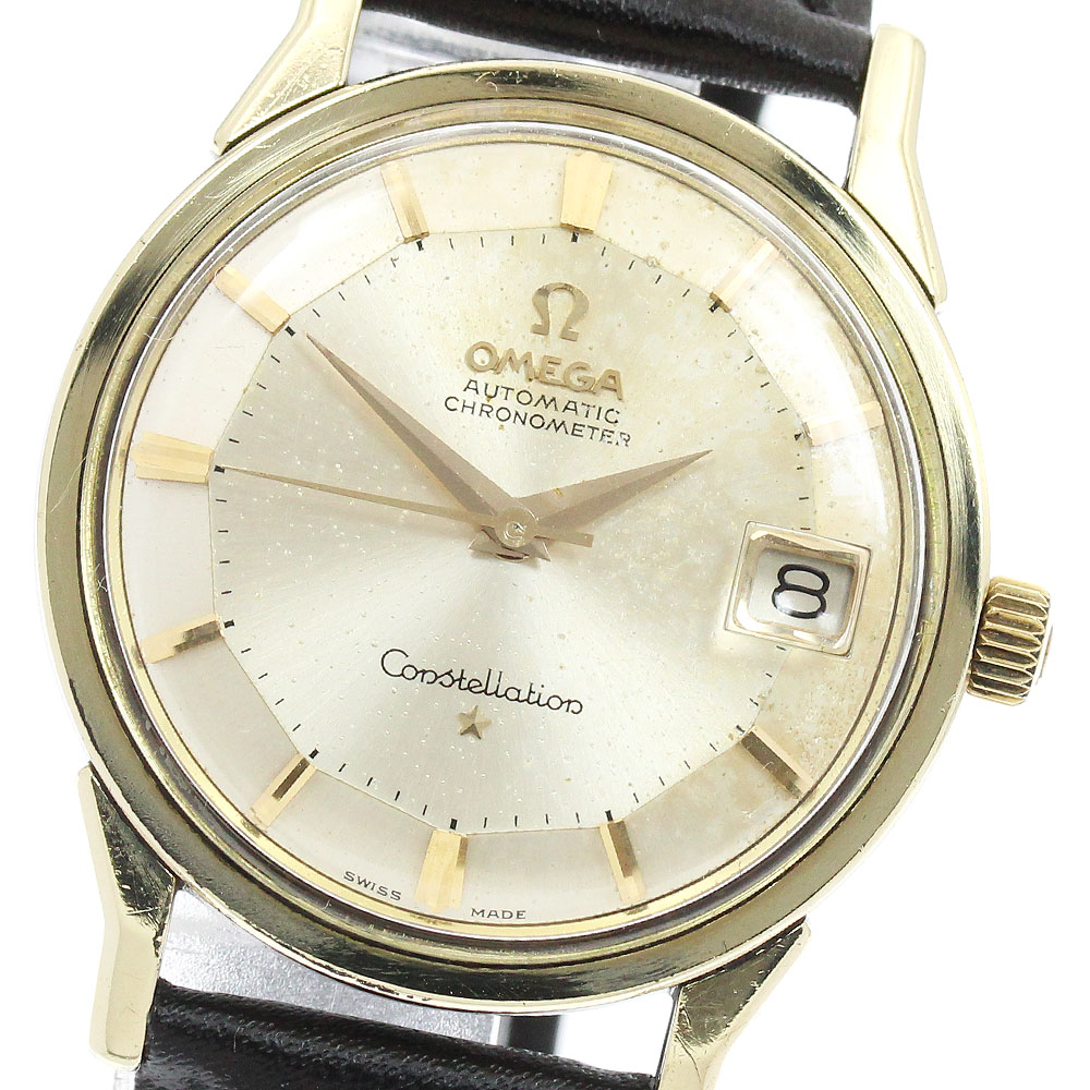 ゼロ OMEGA 168.005 コンステレーション デイト 12角 キロカロリー.561 自動小銃一巻き メンズ _953558【中古】