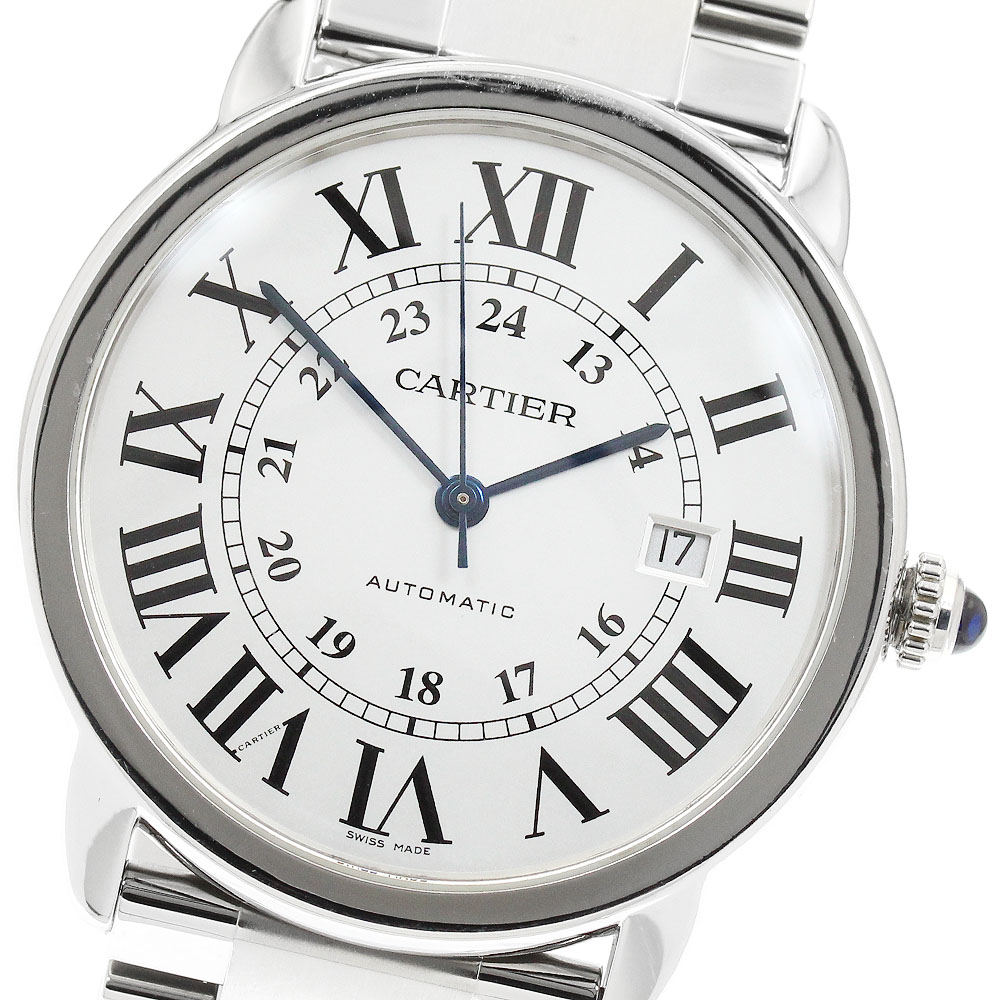 カルティエ CARTIER W6701011 ロンドソロ ドゥ カルティエXL デイト 自動巻き メンズ _955746【中古】|CLOSER