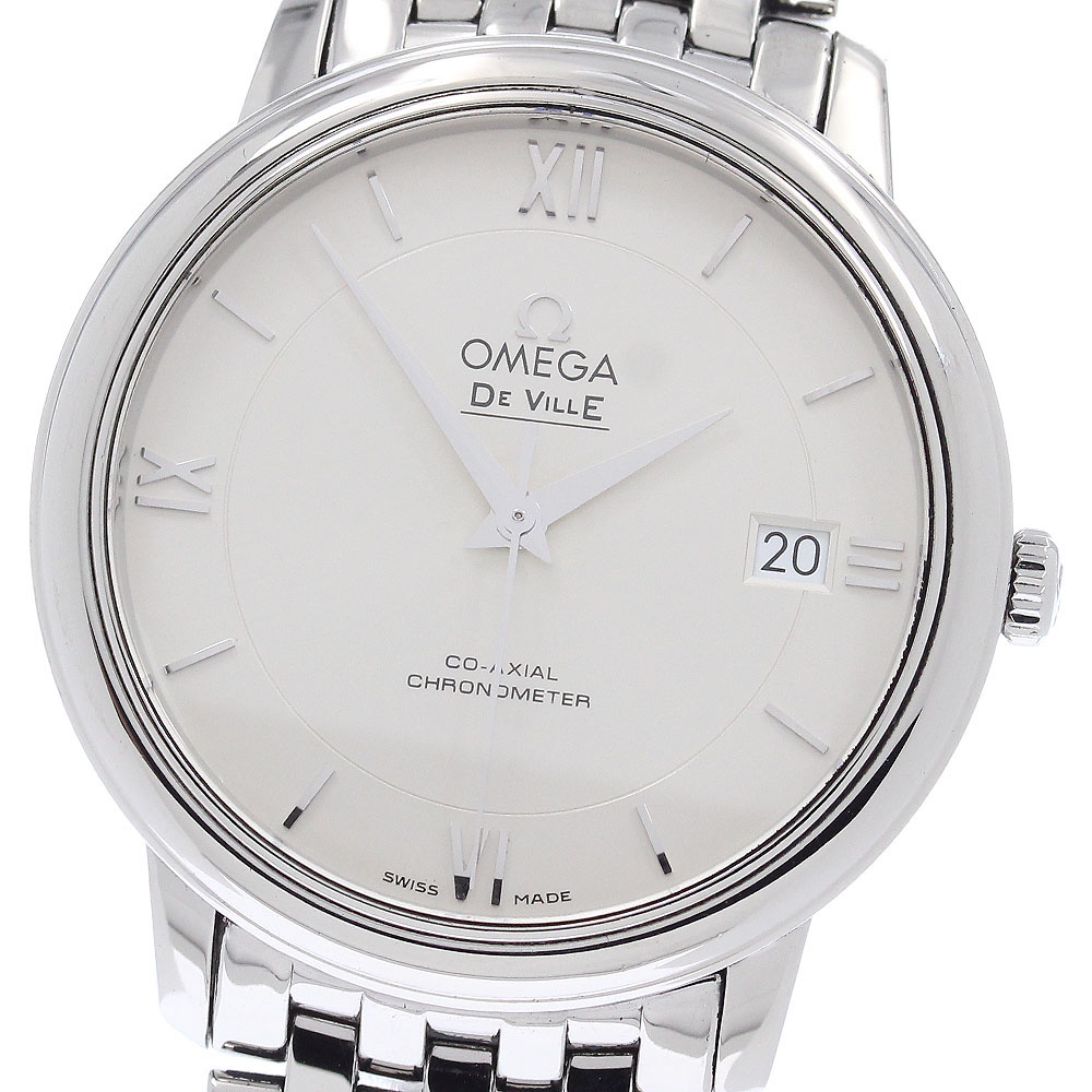 オメガ OMEGA 424.10.37.20.02.001 デビル プレステージ コーアクシャル デイト 自動巻き メンズ 良品 _956168【中古】｜CLOSER