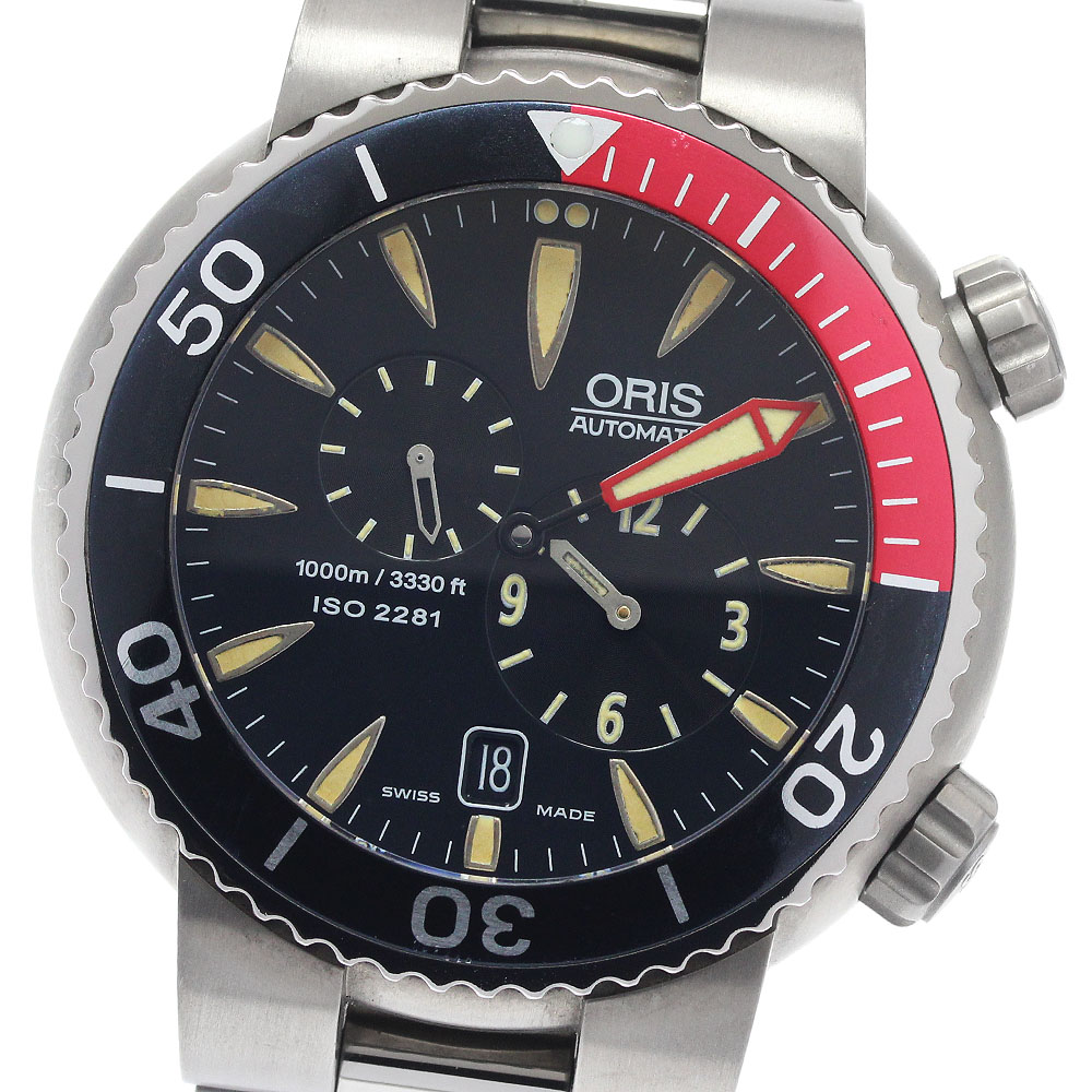 オリス ORIS 649-7541 制御機 ダイバーズ デイト 自動小銃一巻き メンズ 箱・お墨付き付き添い人_949130【中古】