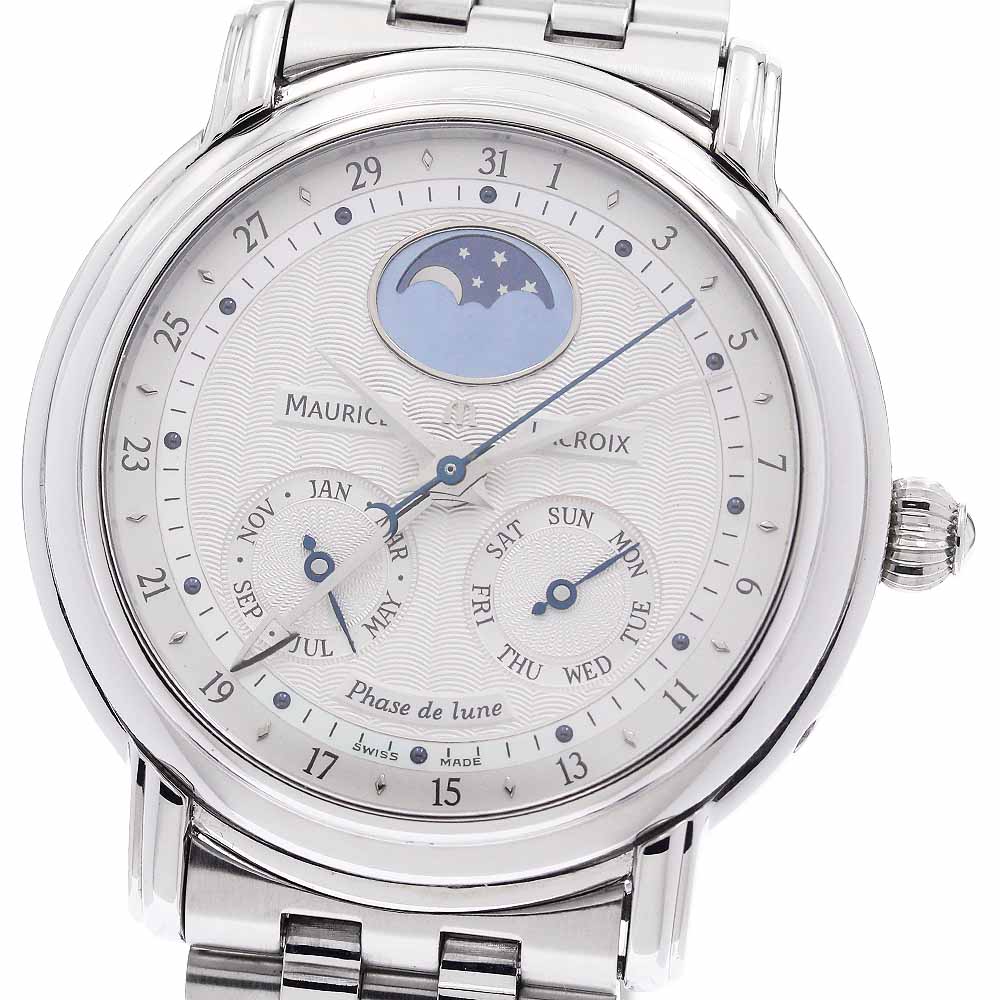モーリスラクロア MAURICE LACROIX MP6138 お師匠さん天下太平 お月さま位相角 リミテッドエディション 自動小銃一巻き メンズ 良品 _941140【中古】