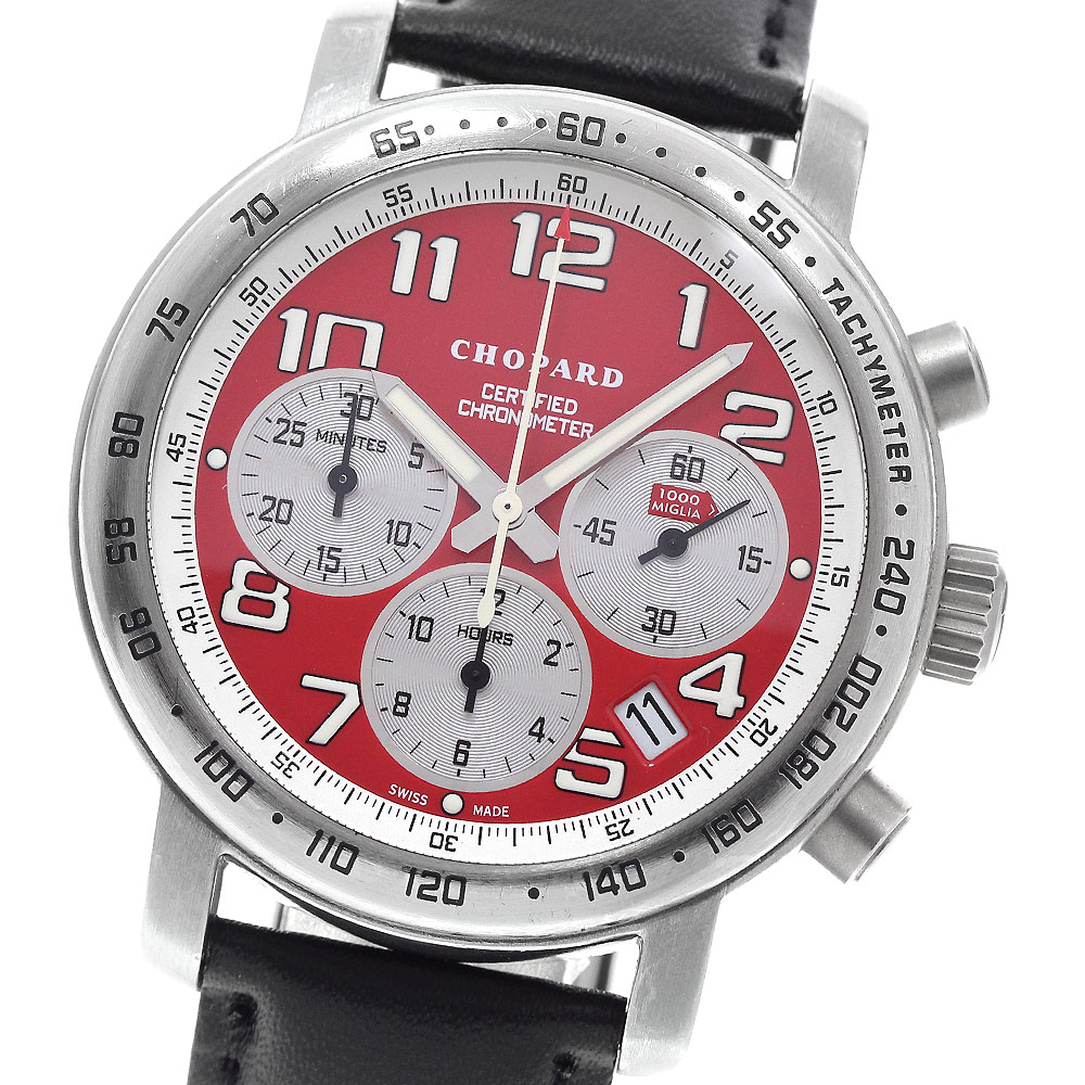 ショパール Chopard 8915 ミッレリア クロノグラフ デイト 自動小銃一巻き メンズ _950959【中古】
