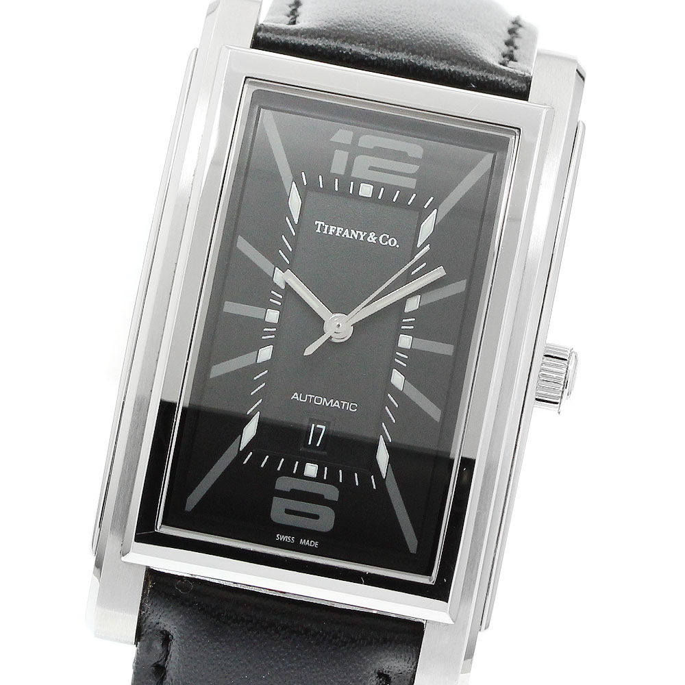 ティファニー TIFFANY\u0026Co. Z0031.68.10A10A70A 地びた デイト 自動小銃一巻き メンズ 御墨付き付き添い人_954254【中古】