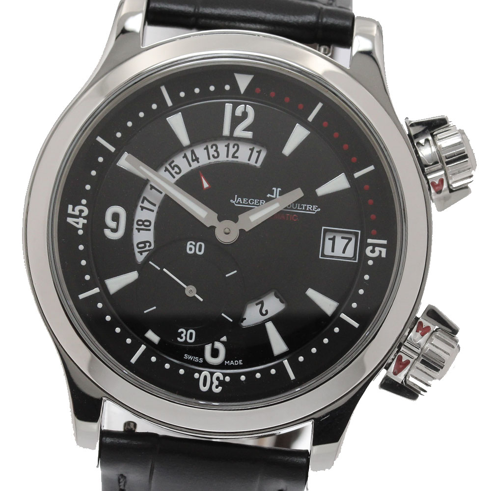 ジャガー・ルクルト JAEGER-LECOULTRE 146.8.02/Q1738470 お師匠さんコンプレッサー デュアルマティーク 自動小銃一巻き メンズ 良品 _956922【中古】 メンズ腕時計-腕時計