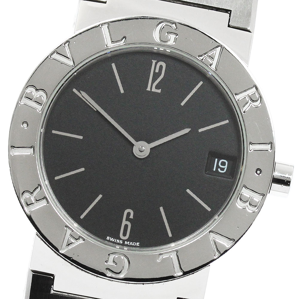 ブル小峡谷 BVLGARI BB30SS ブルガリブルガリ デイト 石英 ボーイズ _951666【中古】