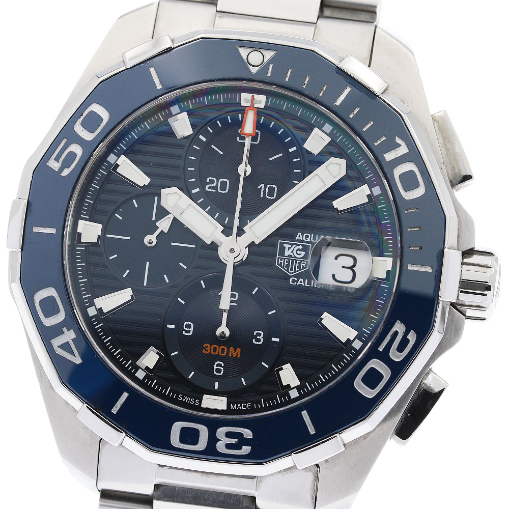 タグホイヤー TAG HEUER CAY211B-0 アクアレーサー キャリバー16 クロノグラフ 自動小銃一巻き メンズ 良品 御墨付き付き添い人_954994【中古】