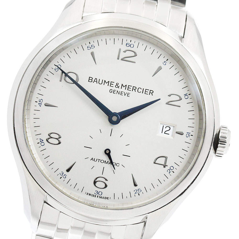 ボーム&メルシェ Baume & Mercier M0A10099 クリフトン スモールセコンド デイト 自動巻き メンズ 良品 保証書付き_955756【中古】|CLOSER
