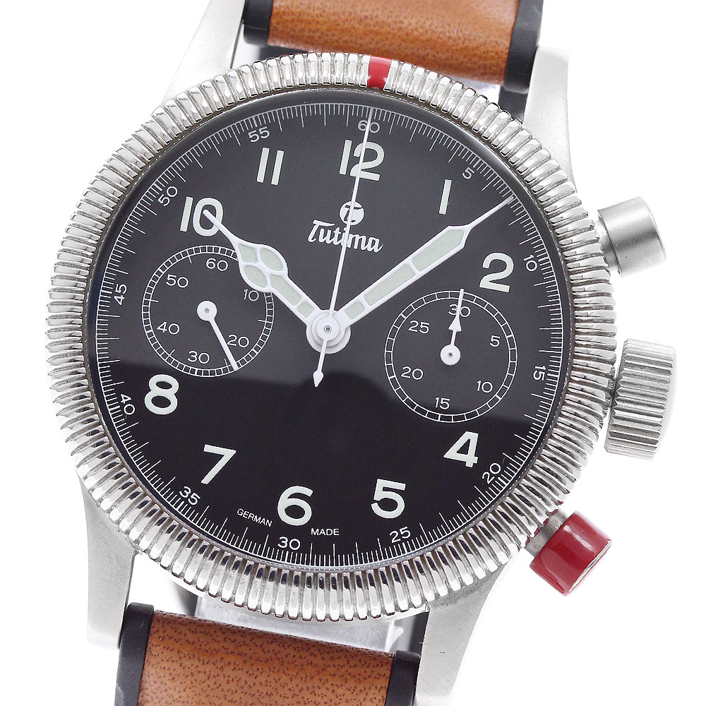 チュチマ TUTIMA 783 フリーガー クロノグラフ 手一巻き メンズ 良品 _956852【中古】