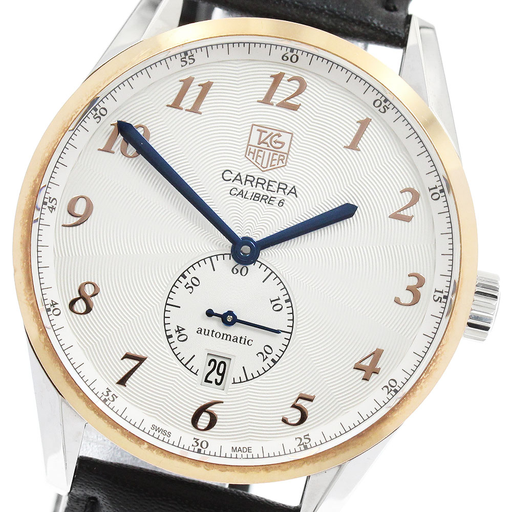 タグホイヤー TAG HEUER WAS2156 カレラ デイト 自動小銃一巻き メンズ 御墨付き付き添い人_957716【中古】