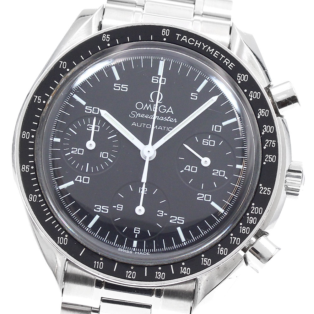 ゼロ OMEGA 3510.50 す早さ御師匠さん クロノグラフ 自動小銃一巻き メンズ _887271【中古】