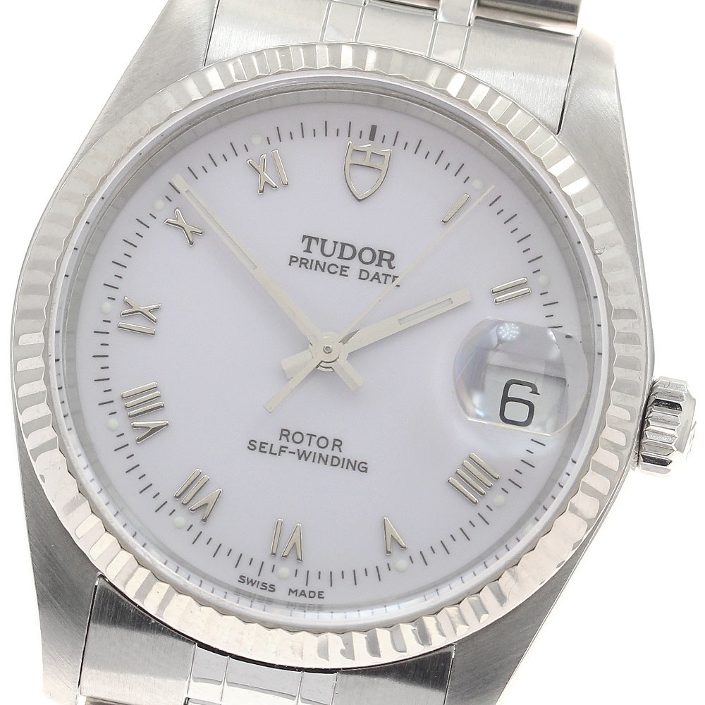 チュードル TUDOR 74034 プリンスデイト WGベゼル 自動小銃一巻き メンズ _952745【中古】