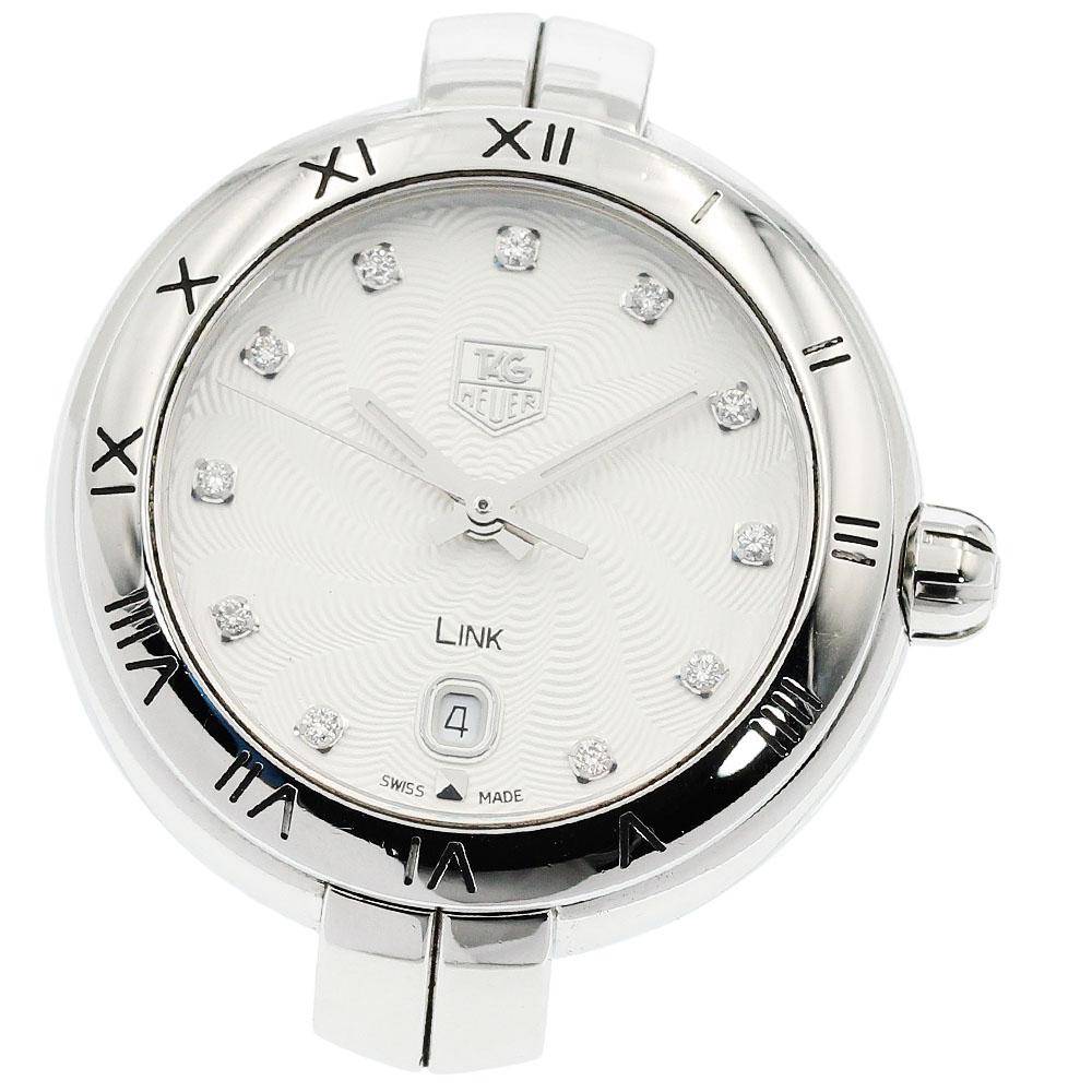 タグホイヤー TAG HEUER WAT1411 繋がり 11P金剛石 デイト 石英 レディース _955046【中古】