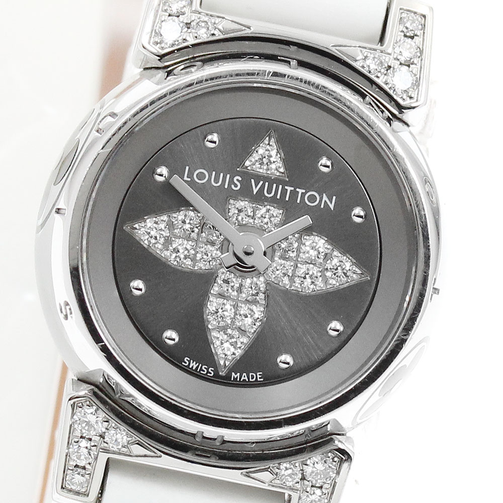 ルイ・ヴィトン LOUIS VUITTON Q151K タンブールビジュ 金剛石 石英 レディース 内箱付き添い人_955576【中古】