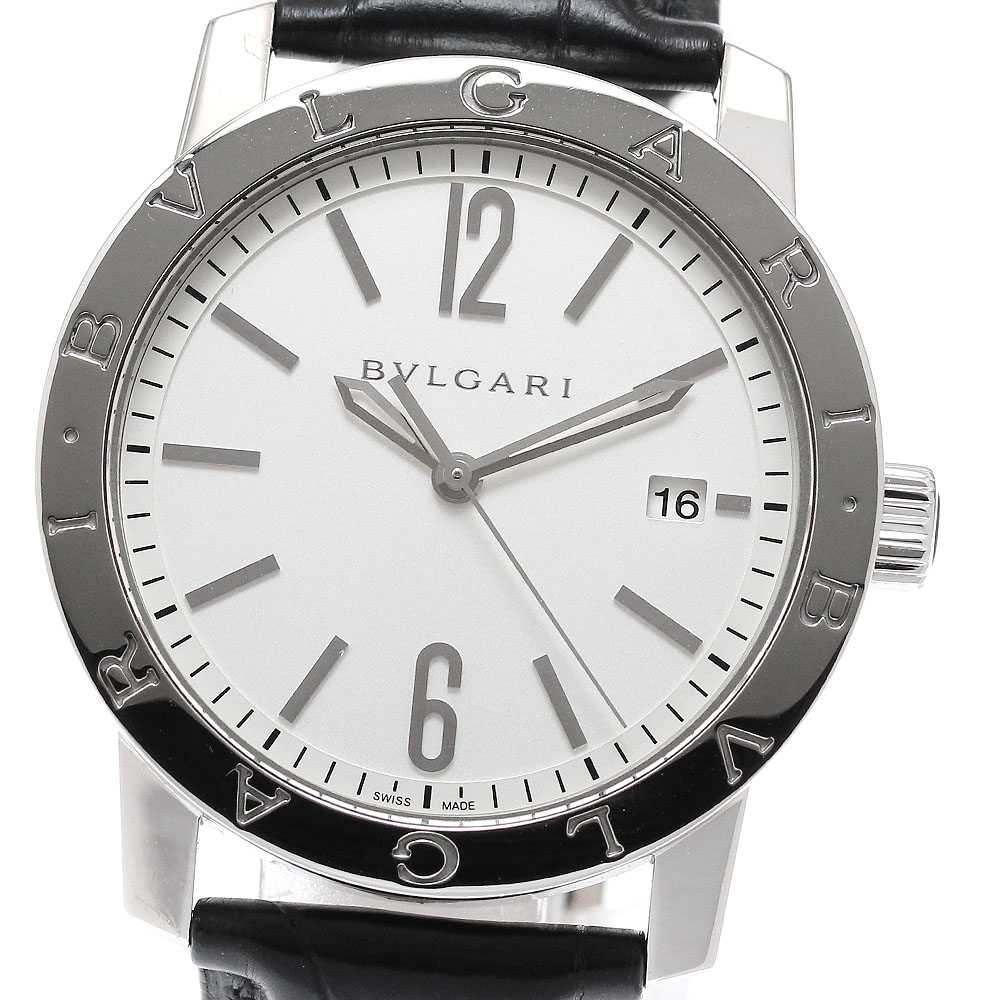 ブル小峡谷 BVLGARI BB39S ブルガリブルガリ 自動小銃一巻き メンズ 箱付き添い人_956618【中古】