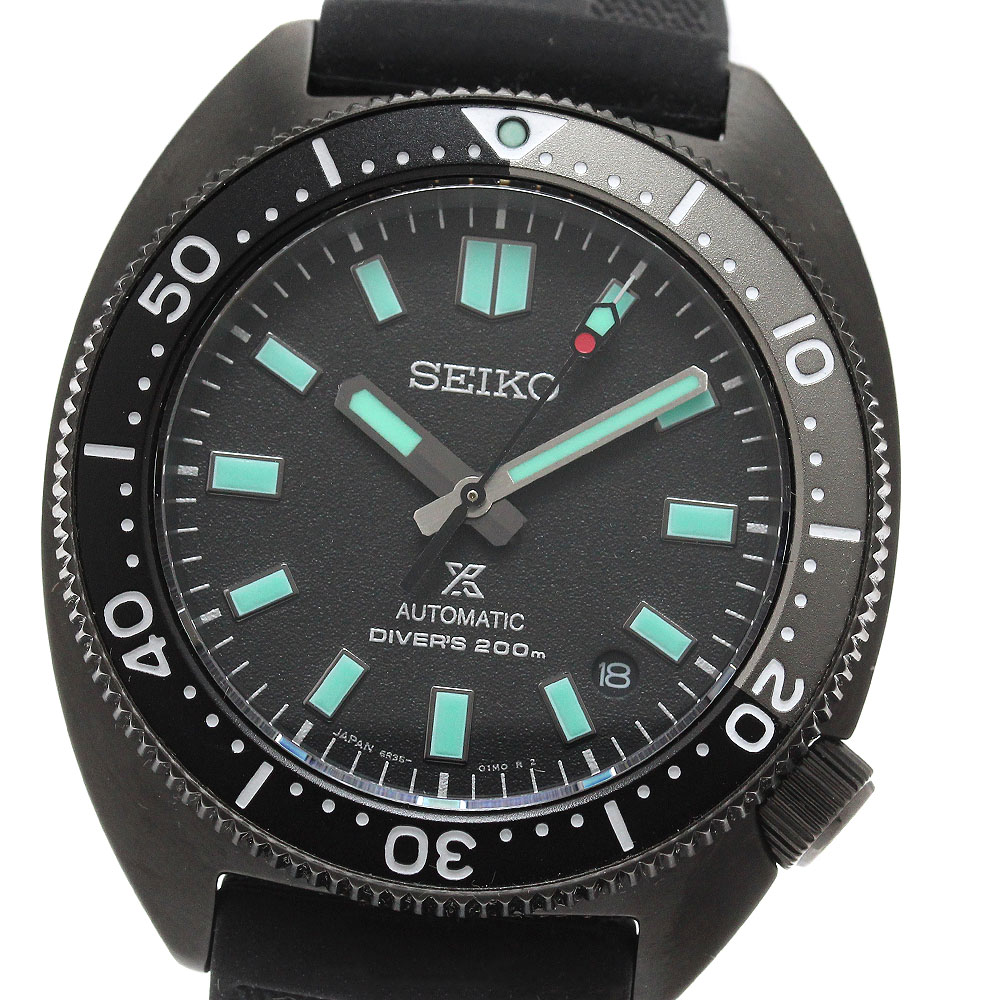 セイコー SEIKO SBDC183/6R35-02E0 プロスペックス ザ・ブラックシリーズ 4500本押さえる 自動小銃一巻き メンズ 極美品 箱・御墨付き付き添い人_958053【中古】