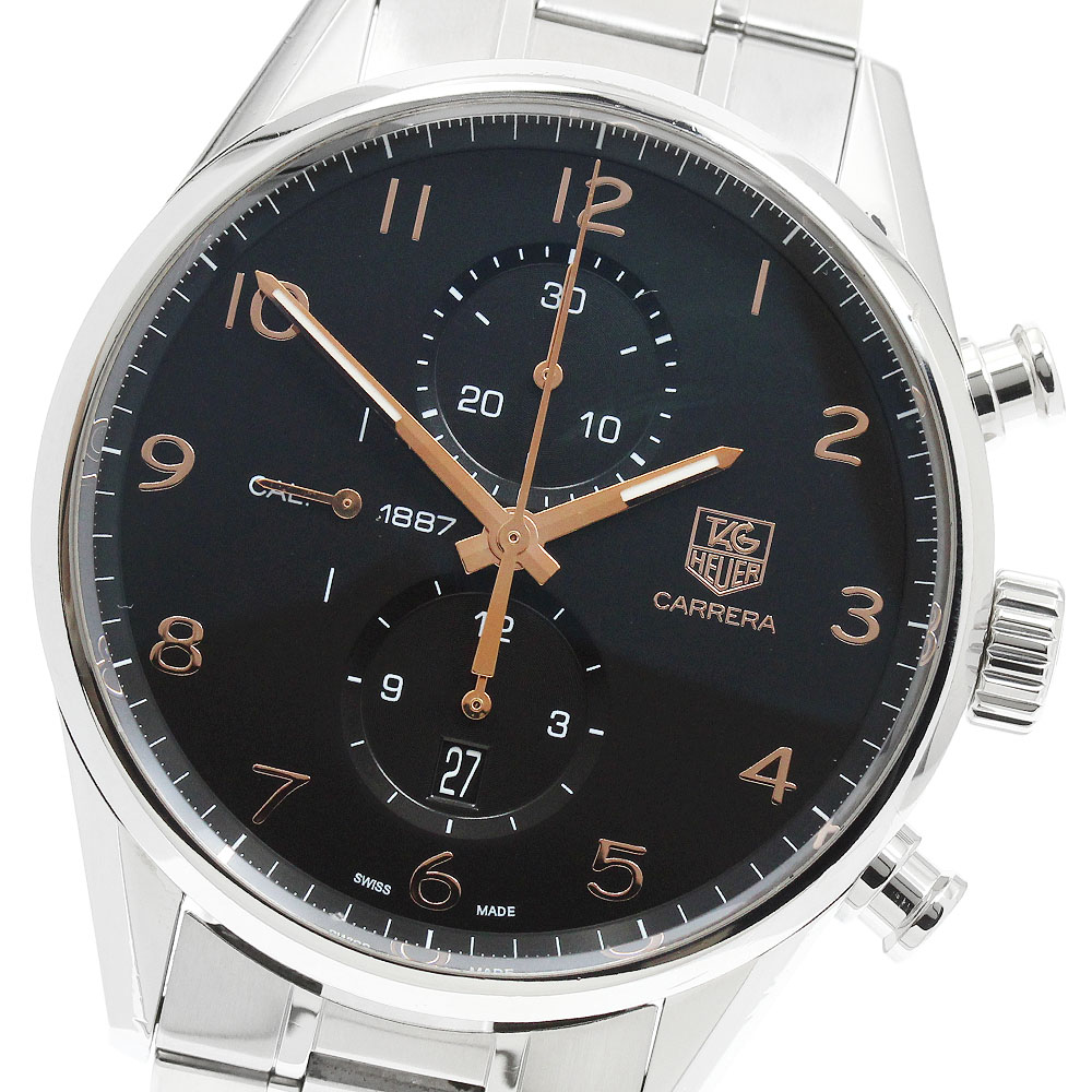 タグホイヤー TAG HEUER CAR2014-0 カレラ キャリバー1887 クロノグラフ デイト 自動小銃一巻き メンズ _945532【中古】