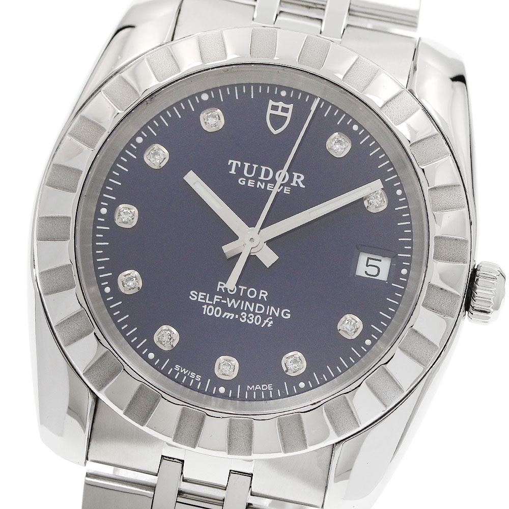 チュードル TUDOR 21010 古典派音楽 デイト 自動小銃一巻き メンズ 良品 御墨付き付き添い人_948029【中古】