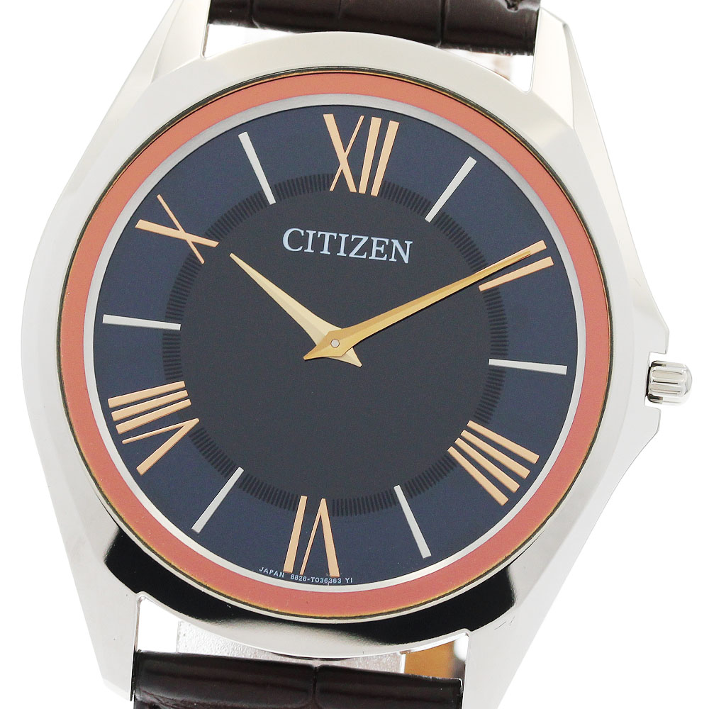 シチズン CITIZEN AR5034-07L/8829-T025463 エコドライブワン 現実制限事項220本 ソーラー メンズ 極美品 箱・御墨付き付き添い人_958543【中古】