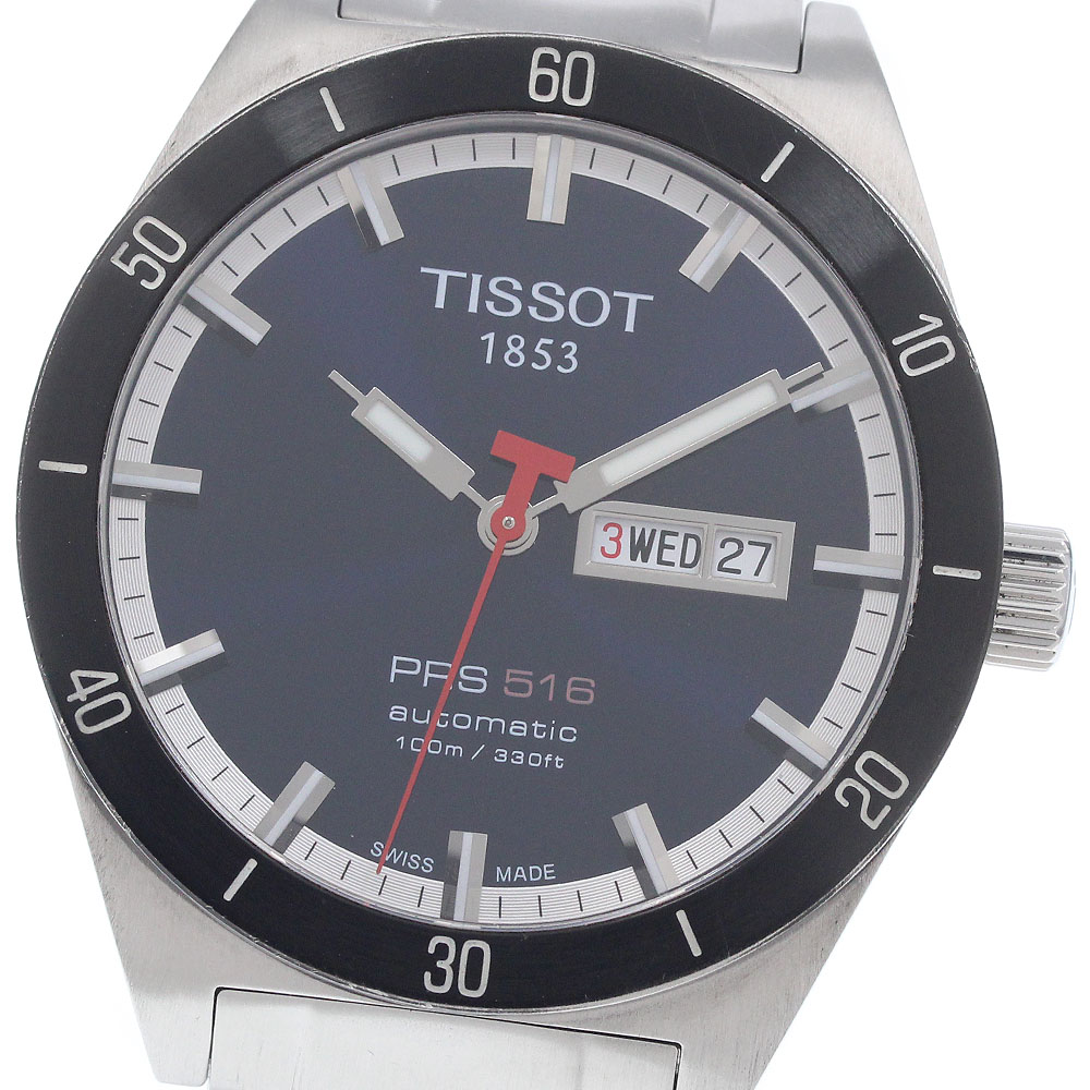 ティソ TISSOT T044430A/T044.430.21.041.00 PRS516 デイデイト 自動小銃一巻き メンズ 箱・御墨付き付き添い人_956913【中古】