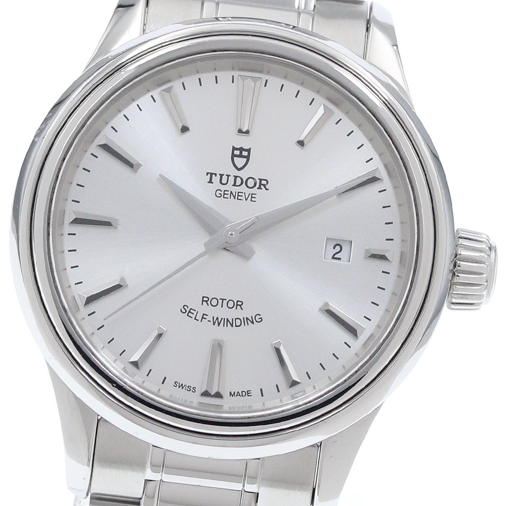チュードル TUDOR 12100 表現スタイル デイト 自動小銃一巻き レディース 御墨付き付き添い人_951878【中古】