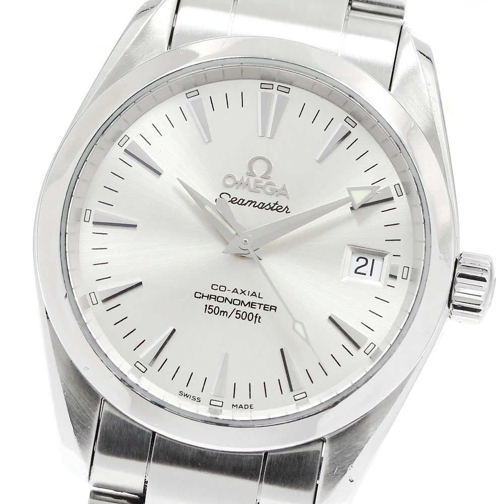 ゼロ OMEGA 2504.30 シーマスター アクアテラ コーアクシャル 自動小銃一巻き ボーイズ 箱付き添い人_956602【中古】