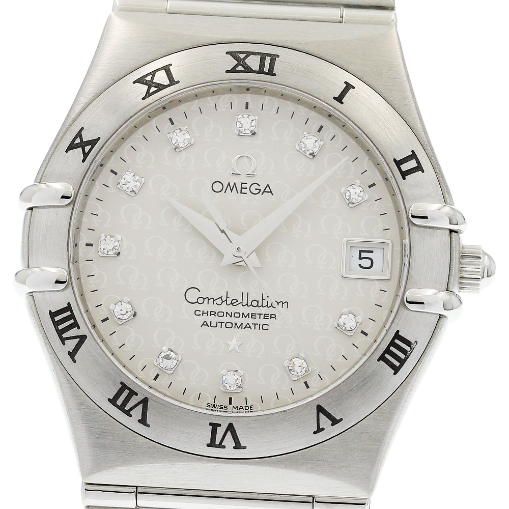 ゼロ OMEGA 1504.35 コンステレーション 50周年 デイト 11P金剛石 自動小銃一巻き メンズ 美品 _957822【中古】