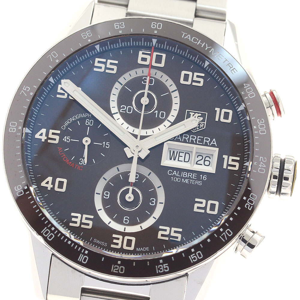 タグホイヤー TAG HEUER CV2A1S カレラ キャリバー16 デイデイト クロノグラフ 自動小銃一巻き メンズ _945277【中古】