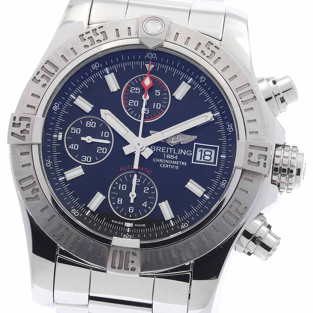 ブライト輪っか BREITLING A13381 アベンジャー2 デイト 自動小銃一巻き メンズ _949067【中古】