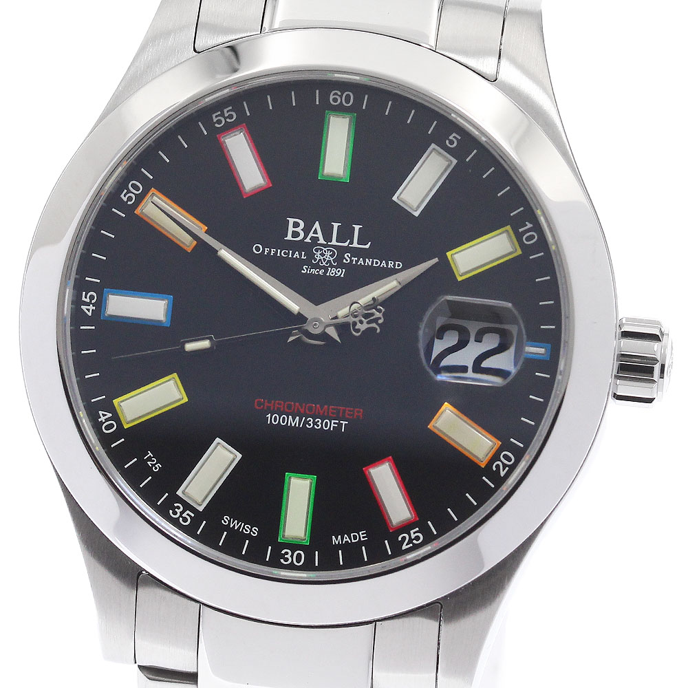 ボールウォッチ BALLWATCH NM9026C-S33CJ-BK マーベライト 虹霓～版 自動小銃一巻き メンズ 美品 箱・御墨付き付き添い人_956673【中古】