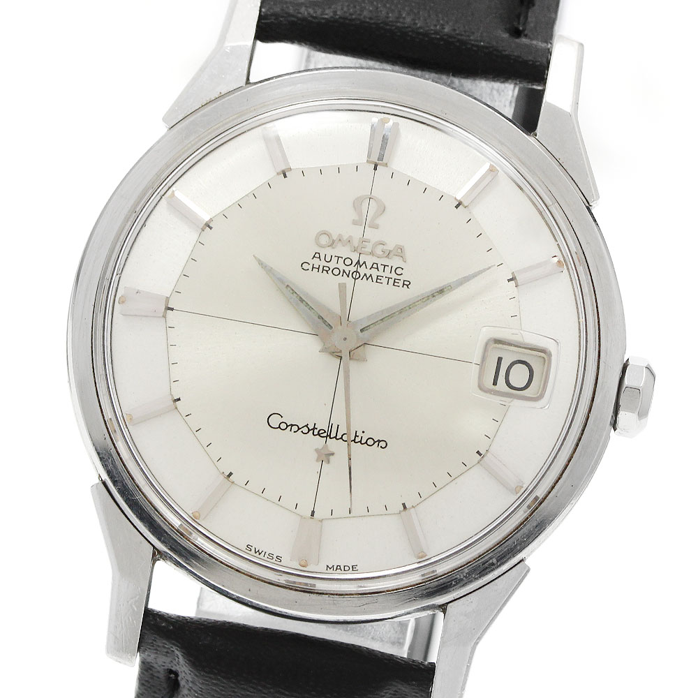 ゼロ OMEGA 14902 62 SC コンステレーション 12角 cal.561 デイト 自動小銃一巻き メンズ _956860【中古】