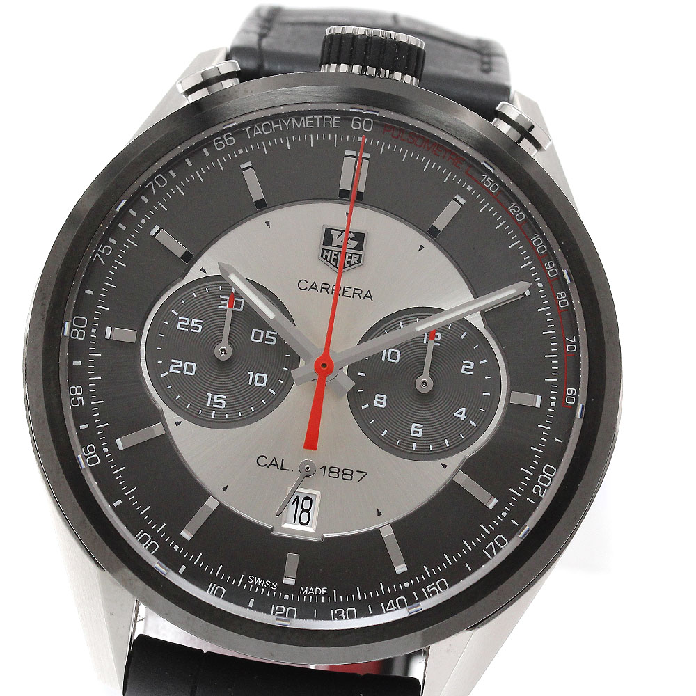 タグホイヤー TAG HEUER CAR2C11-0 カレラ 1887 クロノグラフ ジャックホイヤー ～版 自動小銃一巻き メンズ 御墨付き付き添い人_958033【中古】