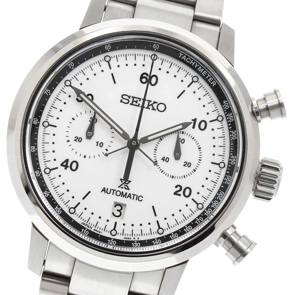 セイコー SEIKO SBEC007/8R46-00A0 プロスペックス す早さタイマー 機械的 クロノグラフ 自動小銃一巻き 極美品 箱・御墨付き付き添い人_958055【中古】