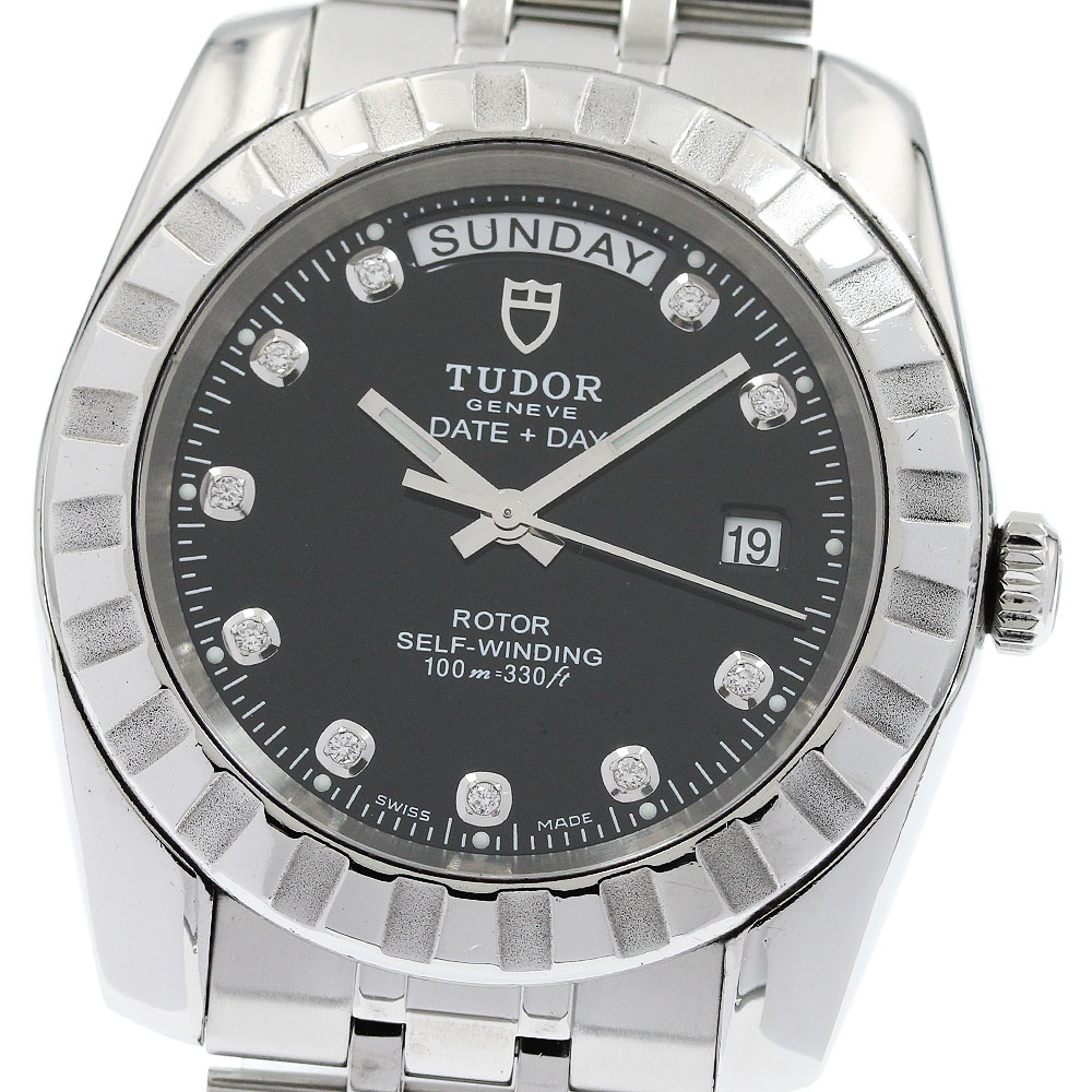 チュードル TUDOR 23010 古典派音楽 デイトデイ 自動小銃一巻き メンズ 御墨付き付き添い人_956134【中古】