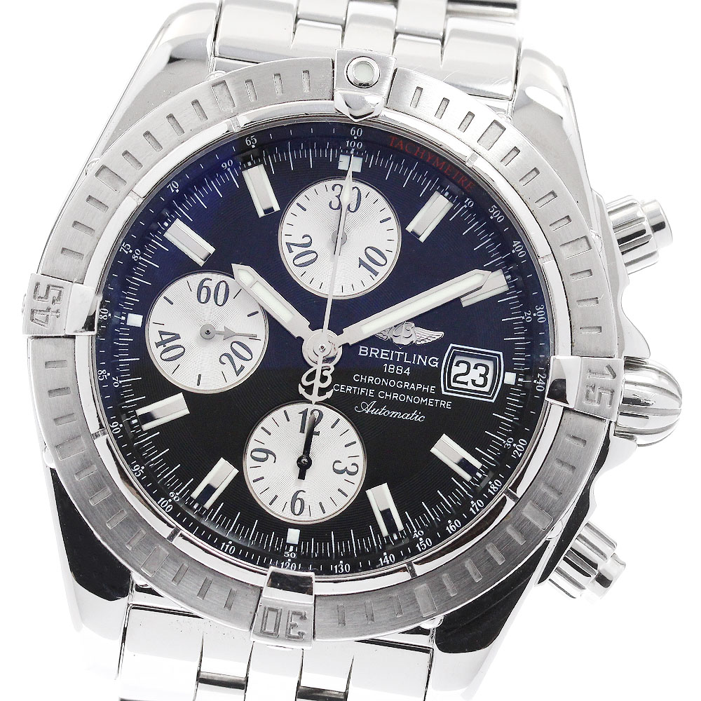 ブライト輪っか BREITLING A13356 クロノマット 系統発生 デイト 自動小銃一巻き メンズ _956367【中古】