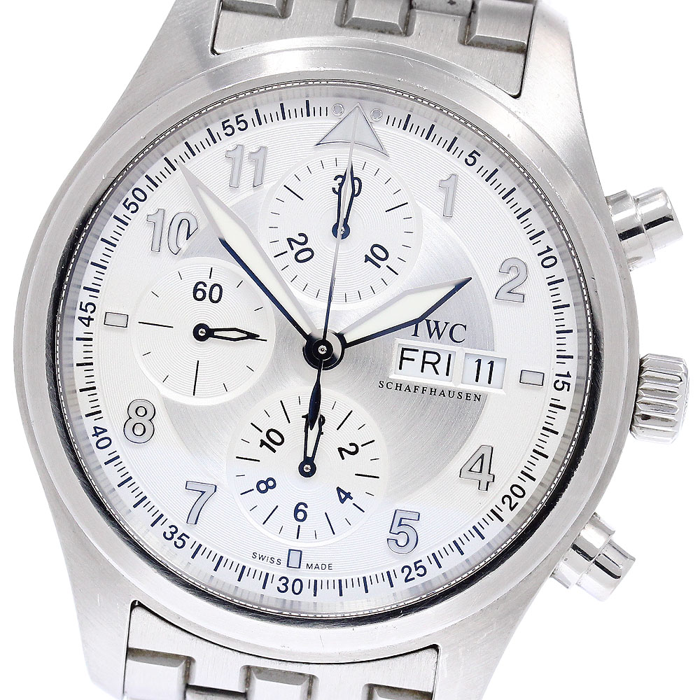 IWC SCHAFFHAUSEN IW371705 スピットファイア クロノグラフ デイデイト 自動巻き メンズ _957189【中古】|CLOSER