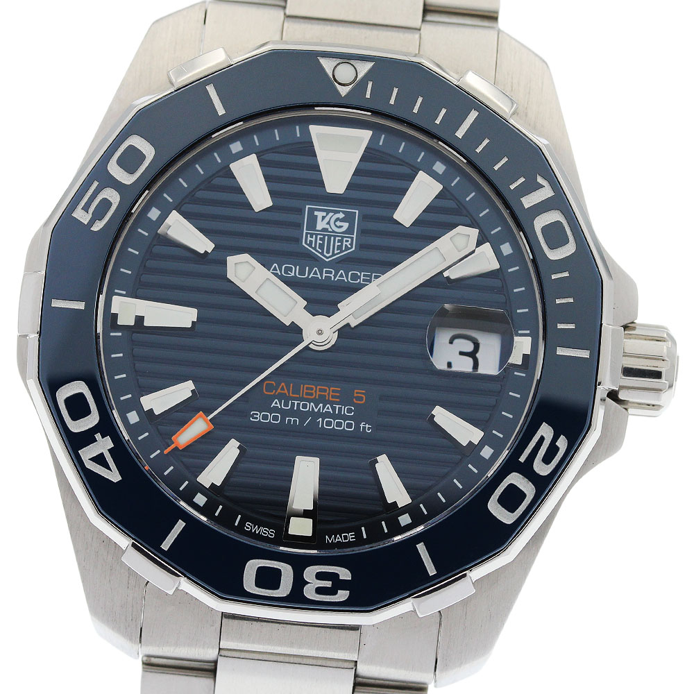 タグホイヤー TAG HEUER WAY211C-1 アクアレーサー キャリバー5 デイト 自動小銃一巻き メンズ _957891【中古】