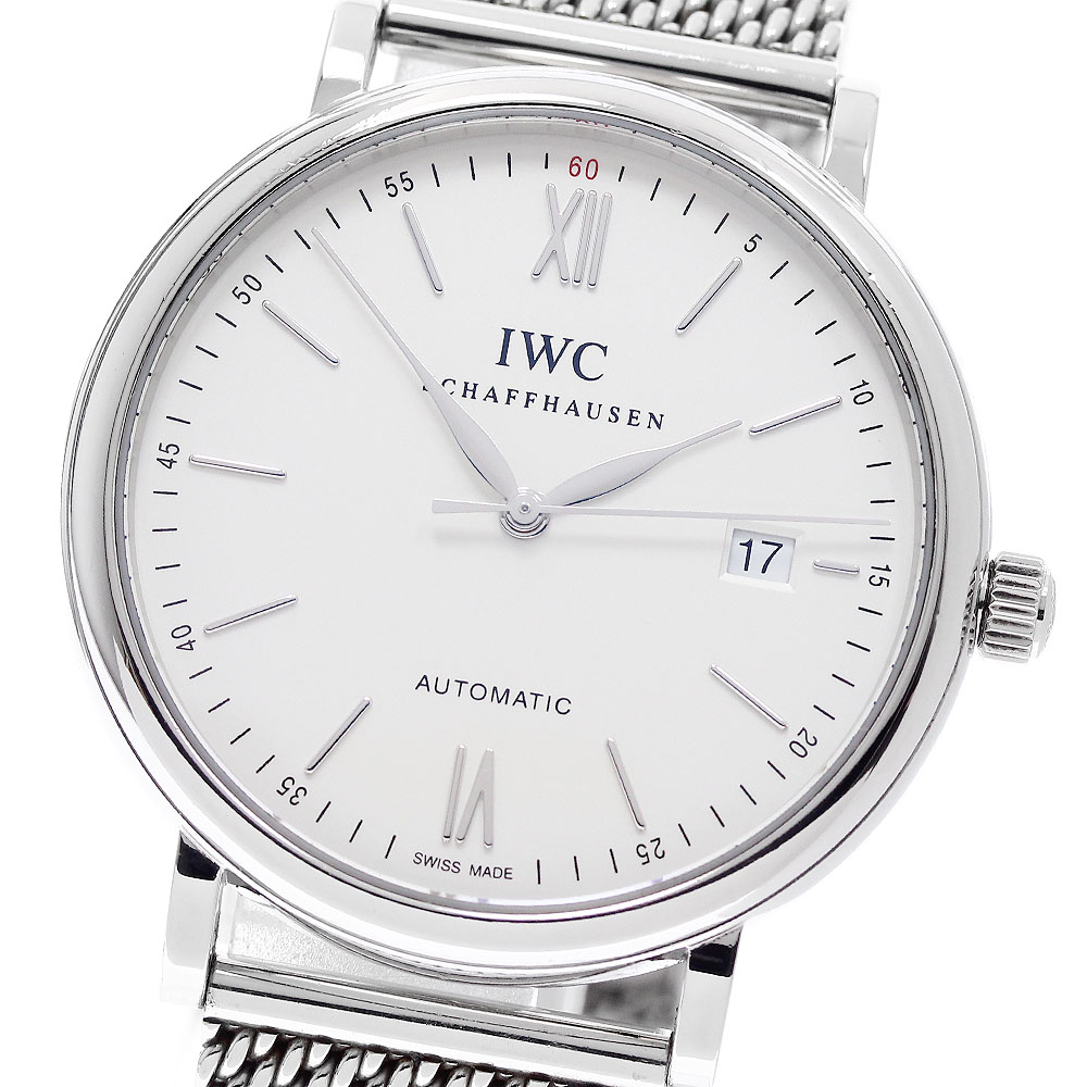 IWC IWC SCHAFFHAUSEN IW356505 ポートフィノ デイト 自動小銃一巻き メンズ 御墨付き付き添い人_958552【中古】