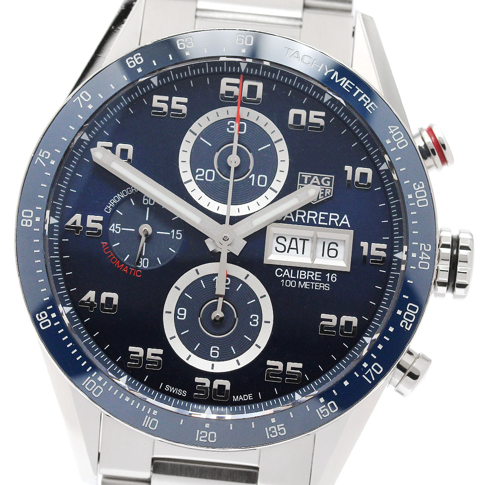 タグホイヤー TAG HEUER CV2A1V カレラ キャリバー16 デイデイト クロノグラフ 自動小銃一巻き メンズ 良品 箱・お墨付き付き添い人_951723【中古】