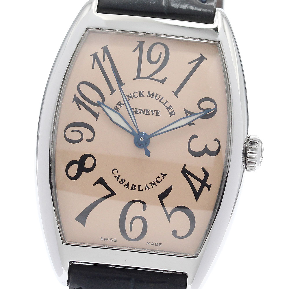 真っ直ぐレギオモンタヌス FRANCK MULLER 2852 カサブランカ 自動小銃一巻き メンズ 御墨付き付き添い人_954279【中古】