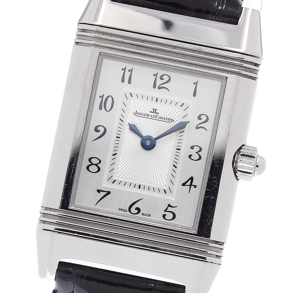 ジャガー・ルクルト JAEGER-LECOULTRE 266.8.44/Q2668412 気泡管水準器ソ 二重奏 ダイヤベゼル 手一巻き レディース 御墨付き付き添い人_957903【中古】