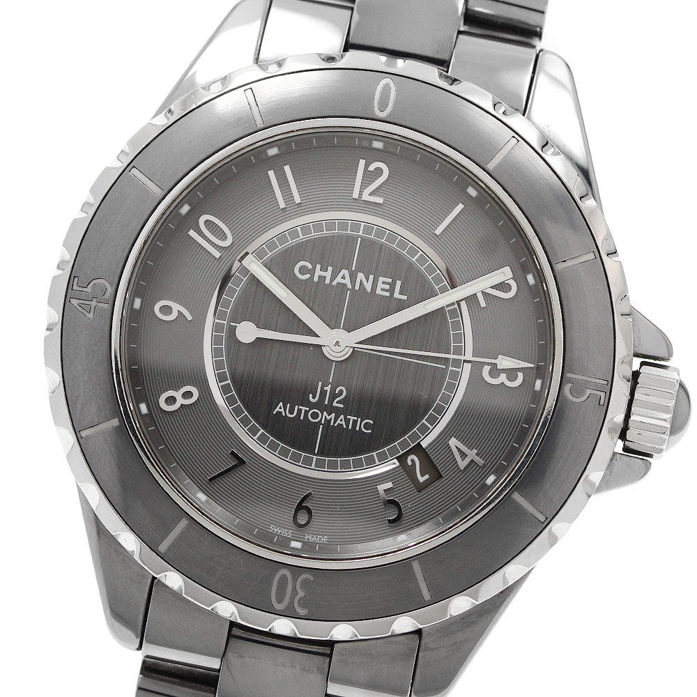 シャネル CHANEL H2934 J12 クロマティック 41MM デイト 自動小銃一巻き メンズ お墨付き付き添い人_950341【中古】