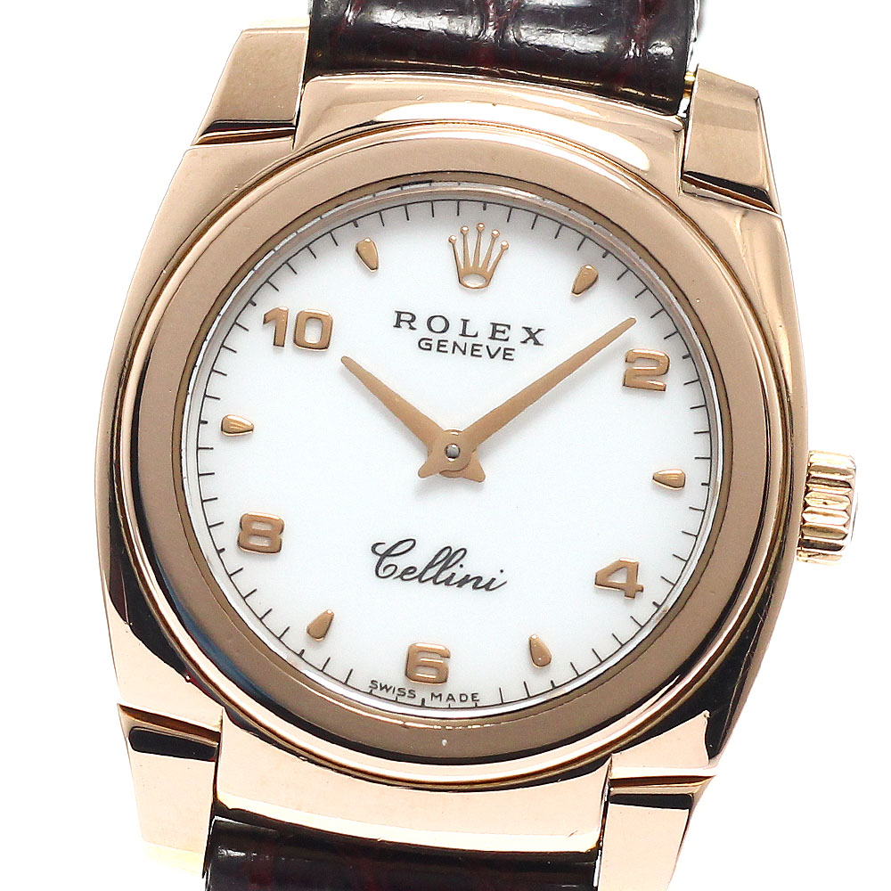 ロレックス ROLEX 5310 チェリーニ K18PG キロカロリー.1602 手一巻き レディース _955359【中古】
