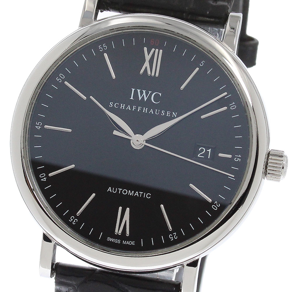 IWC IWC SCHAFFHAUSEN IW356502 ポートフィノ デイト 自動小銃一巻き メンズ 御墨付き付き添い人_957922【中古】