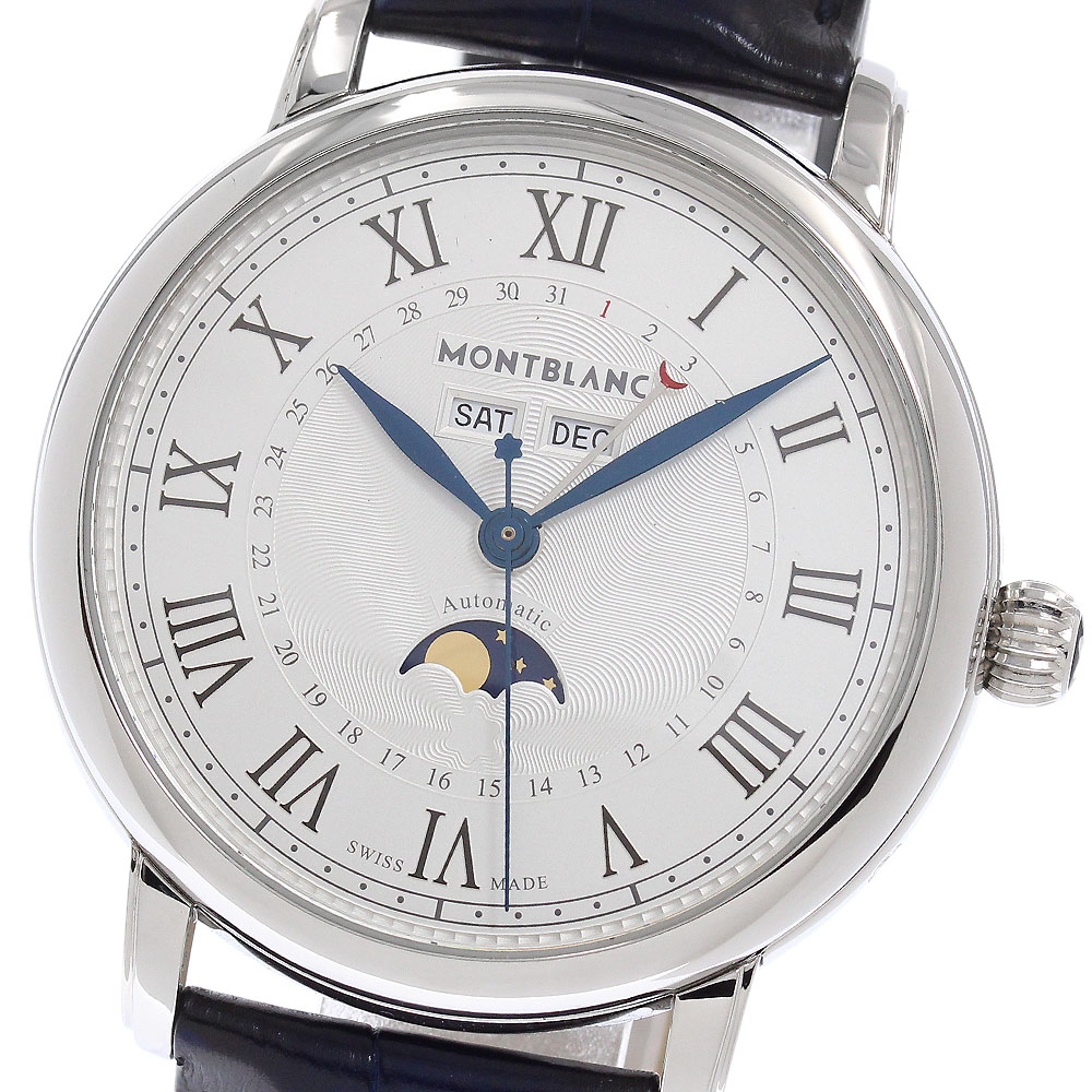 モンブラン MONTBLANC 7474/MB119955 スターレガシー お月さま位相角 トリプル暦 自動小銃一巻き メンズ 良品 箱・お墨付き付き添い人_958054【中古】