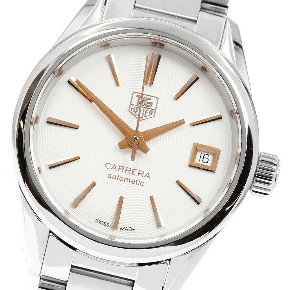 タグホイヤー TAG HEUER WAR2412.BA0776 カレラ キャリバー9 デイト 自動小銃一巻き レディース 御墨付き付き添い人_949312【中古】