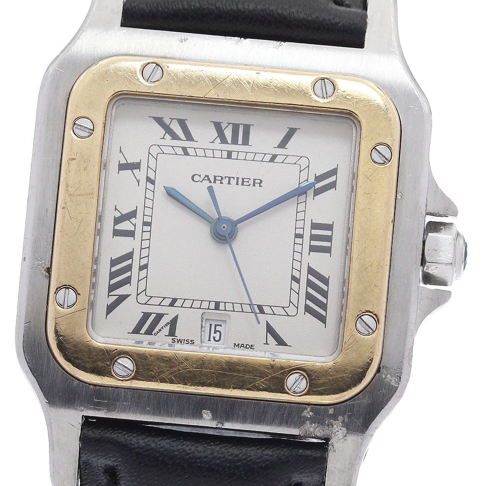 カルティエ CARTIER W200114B サントスガルベ LM YGベゼル クォーツ メンズ _866942【中古】｜CLOSER