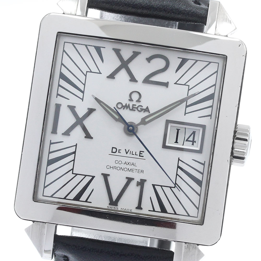 ゼロ OMEGA 7813.30.39 天魔波旬 X2 コーアクシャル ビッグデイト 自動小銃一巻き メンズ _958346【中古】