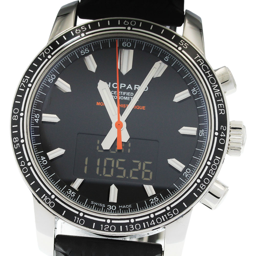 ショパール Chopard 168518-3001 ミッレ ミ後ろ側 グランプリモナコ公国 病的興奮悪だくみ クロノグラフ 石英 メンズ 良品 _959520【中古】
